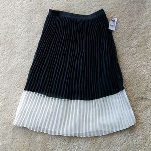 Charlotte Russe Black & White Pleated Skirt